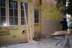 O Exterior wood cladding