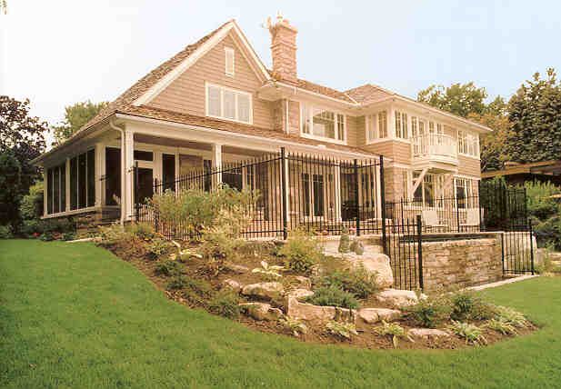 cedar shake and natural stone, south oakville