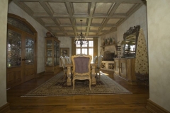 elegant coffered ceiling