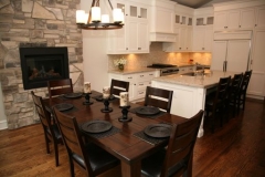 Dining with Fireplace